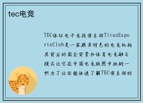 tec电竞